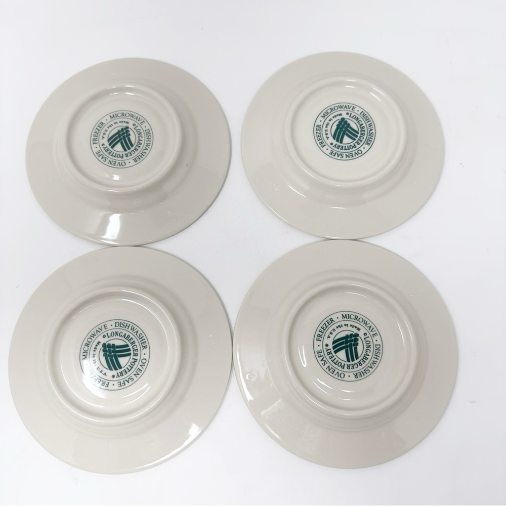 Longaberger Cups and Saucers Heritage Green - Picture 3 of 7